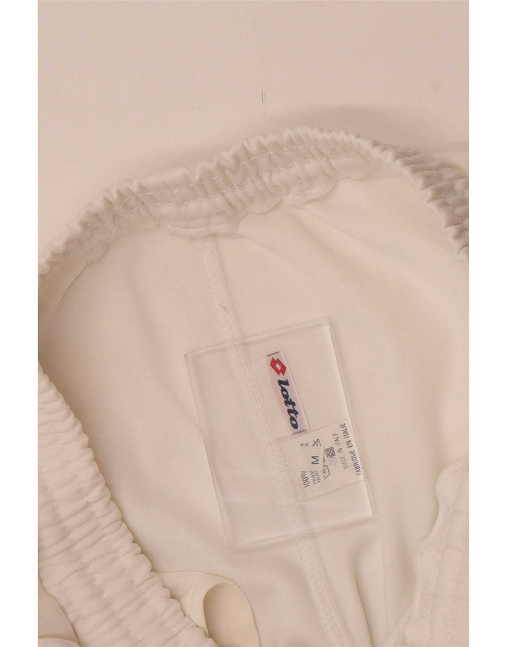 Lotto Womens Sport Shorts UK 12 Médio Branco Geométrico