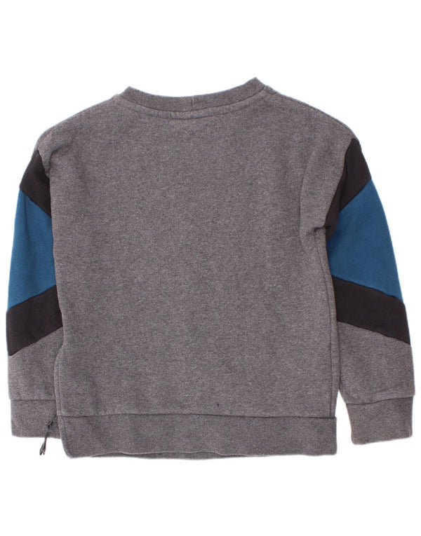 Moletom gráfico Nike Boys Jumper 6-7 anos XS cinza colorblock algodão