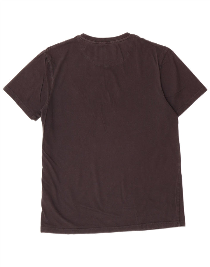 Camiseta masculina LYLE & SCOTT pequena de algodão marrom