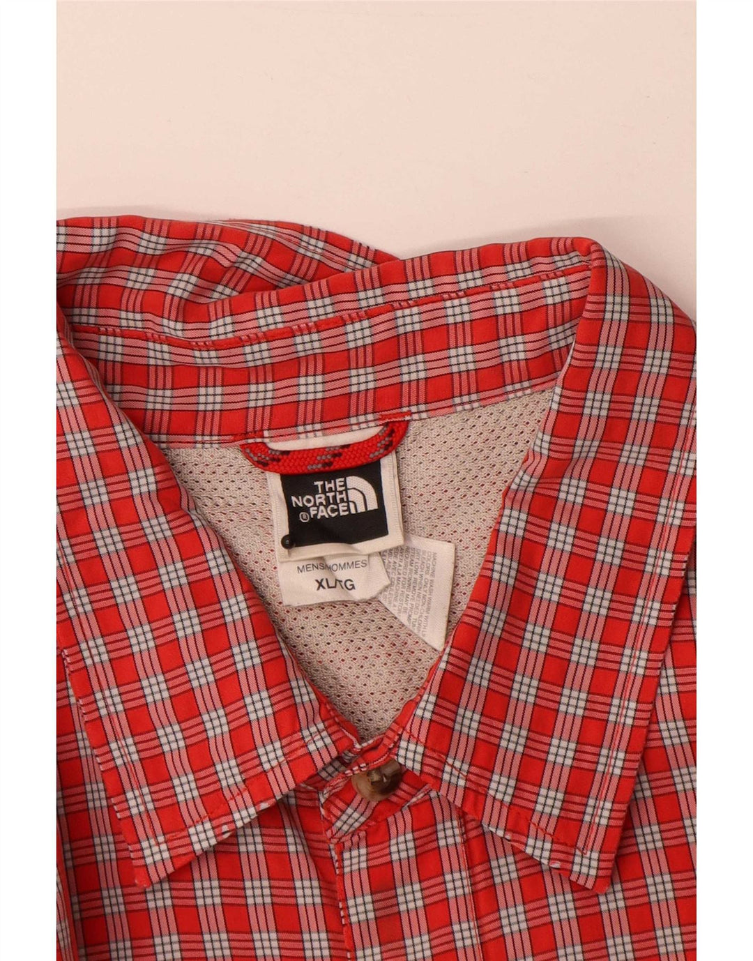 Camisa masculina de manga curta The North Face XL Red Check Modal