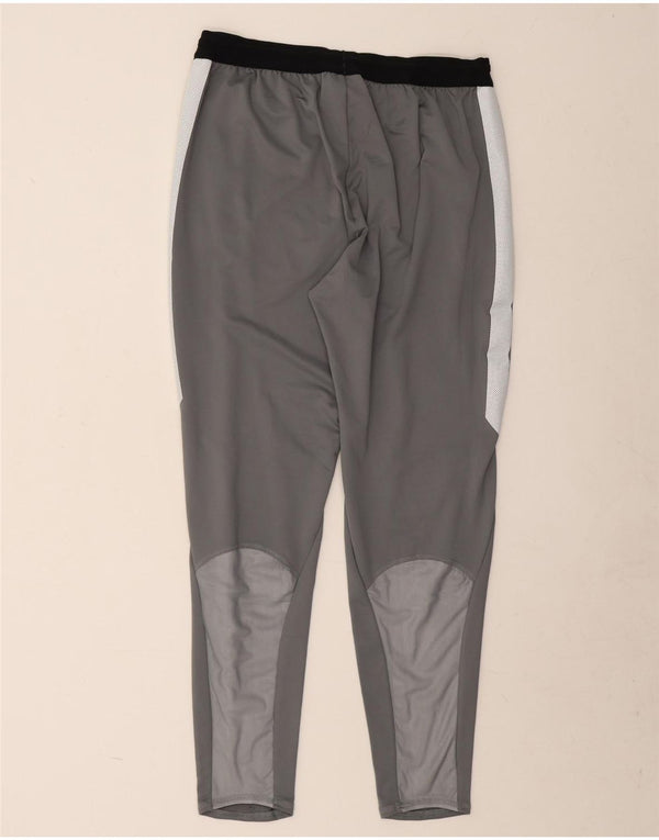 Calça de treino masculina Nike Dri Fit grande cinza colorblock poliéster