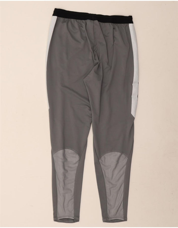 Calça de treino masculina Nike Dri Fit grande cinza colorblock poliéster