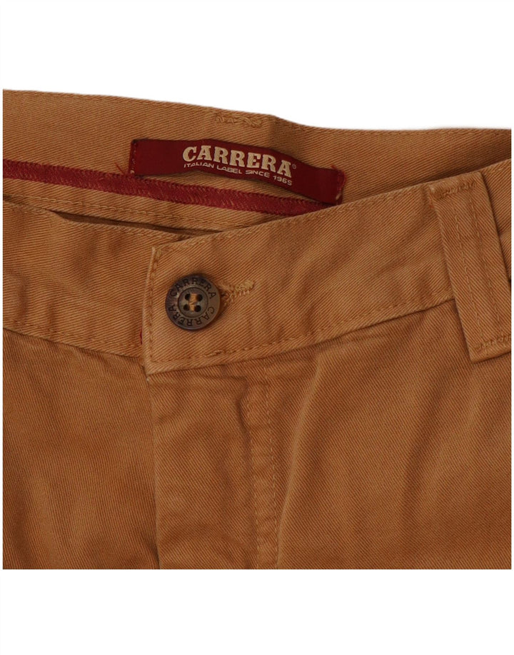 Calça cargo masculina CARRERA reta IT 50 grande W30 L34 algodão marrom