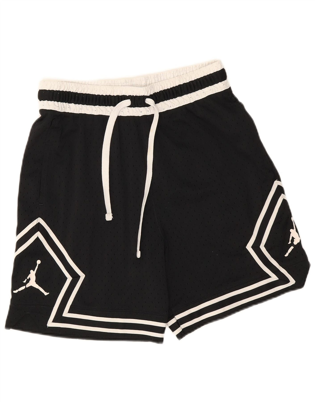 Shorts esportivos gráficos Jordan Dri Fit masculino pequeno preto colorblock poliéster