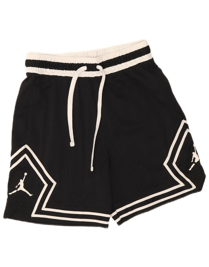 Shorts esportivos gráficos Jordan Dri Fit masculino pequeno preto colorblock poliéster