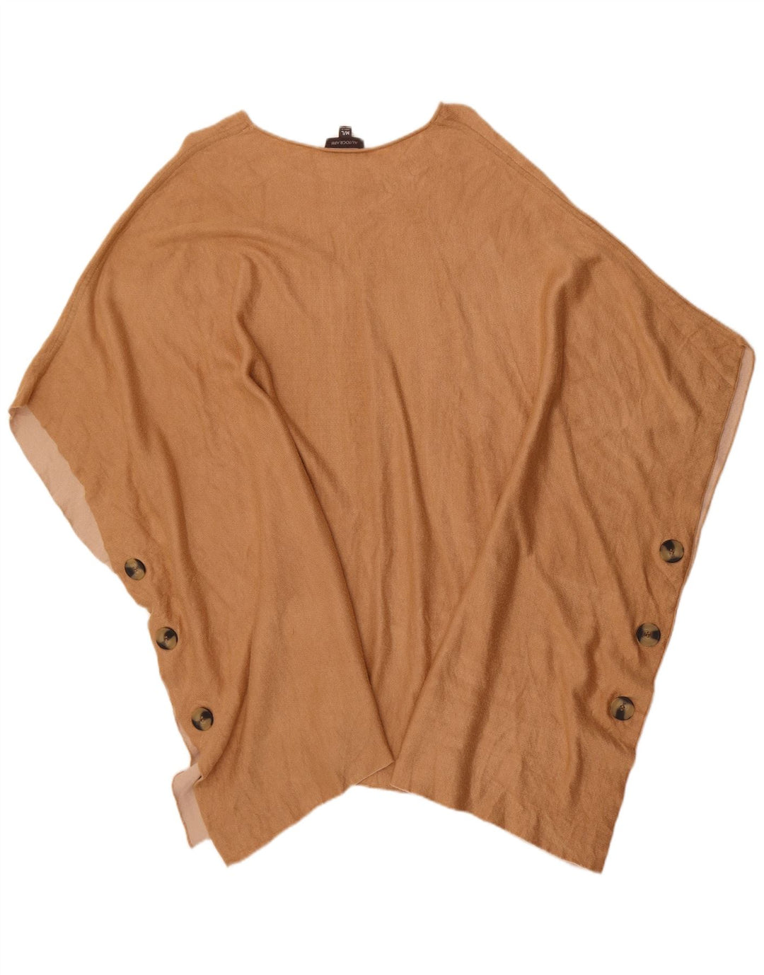 Autograph Poncho Jumper feminino UK 14 algodão bege médio