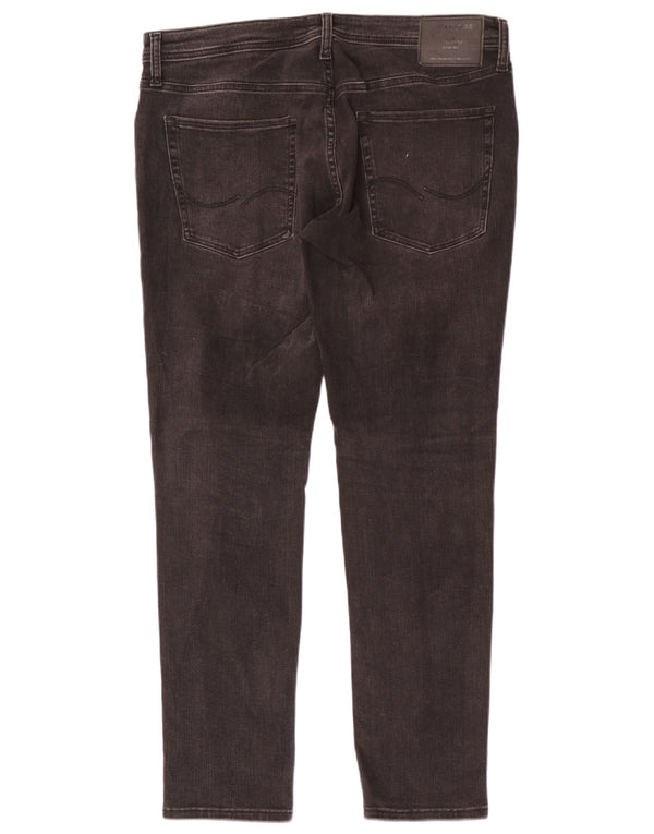 Jack & Jones Masculino Liam Skinny Jeans W36 L30 Algodão Preto