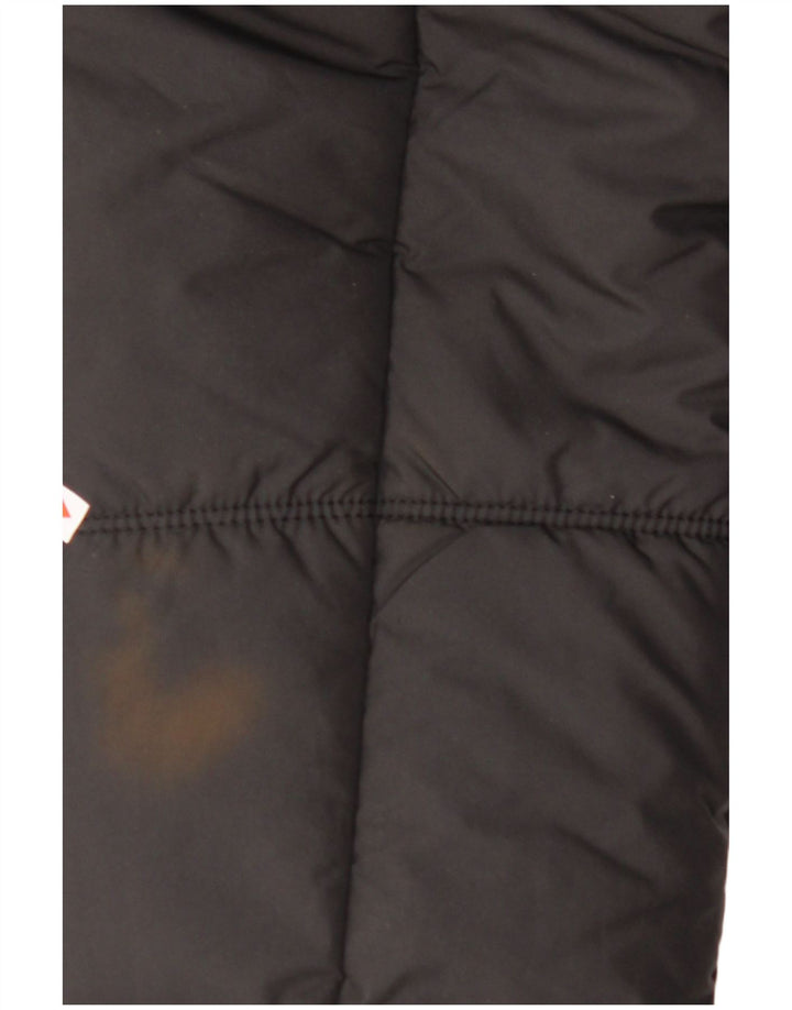 Jaqueta masculina acolchoada com capuz JACK WOLFSKIN UK 40 poliéster preto médio