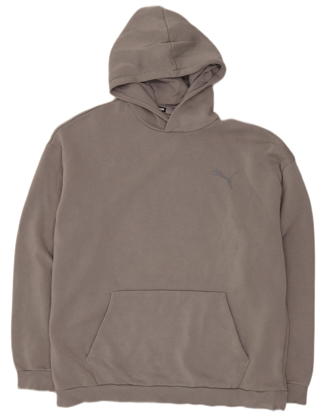 Puma Mens Hoodie Jumper Grande Algodão Cinza