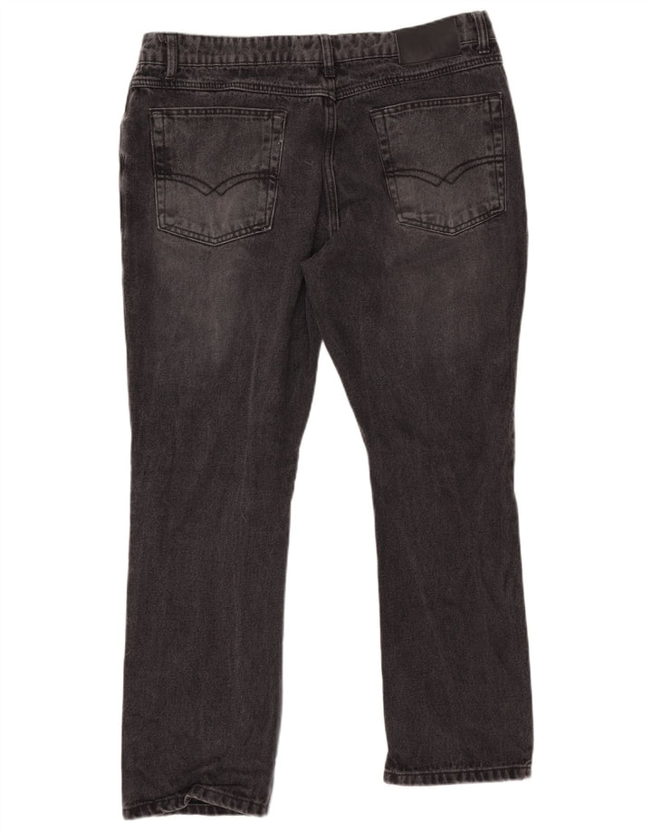 PIERRE CARDIN Calça jeans reta masculina W38 L29 algodão preto