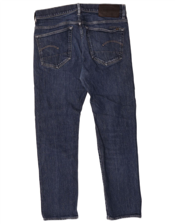 Jeans cônicos masculinos G-Star W32 L30 algodão azul