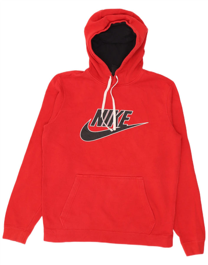 Nike Mens Graphic Hoodie Jumper Médio Algodão Vermelho