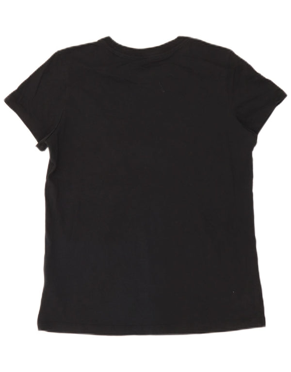 Camiseta Nike Feminina Slim Fit Graphic Top UK 14 Grande Algodão Preto