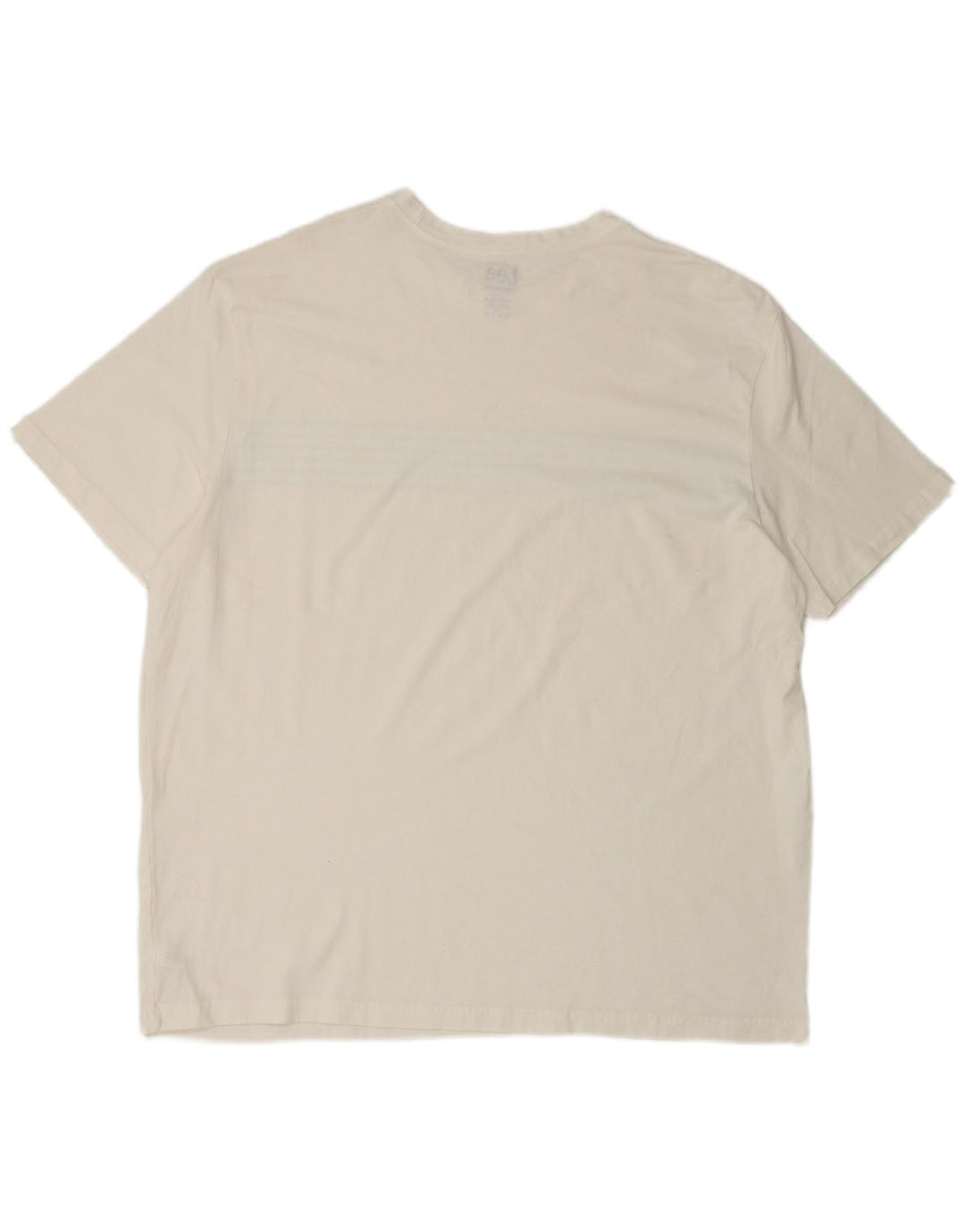 Camiseta masculina LEE Top XL algodão listrado branco