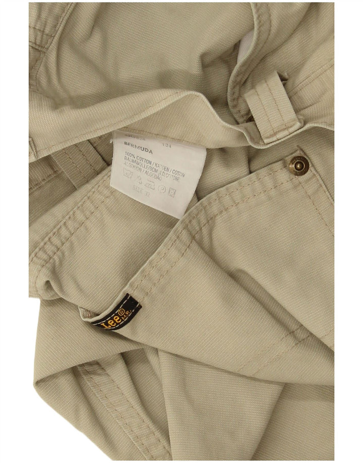 Bermuda masculina Lee W32 algodão bege médio