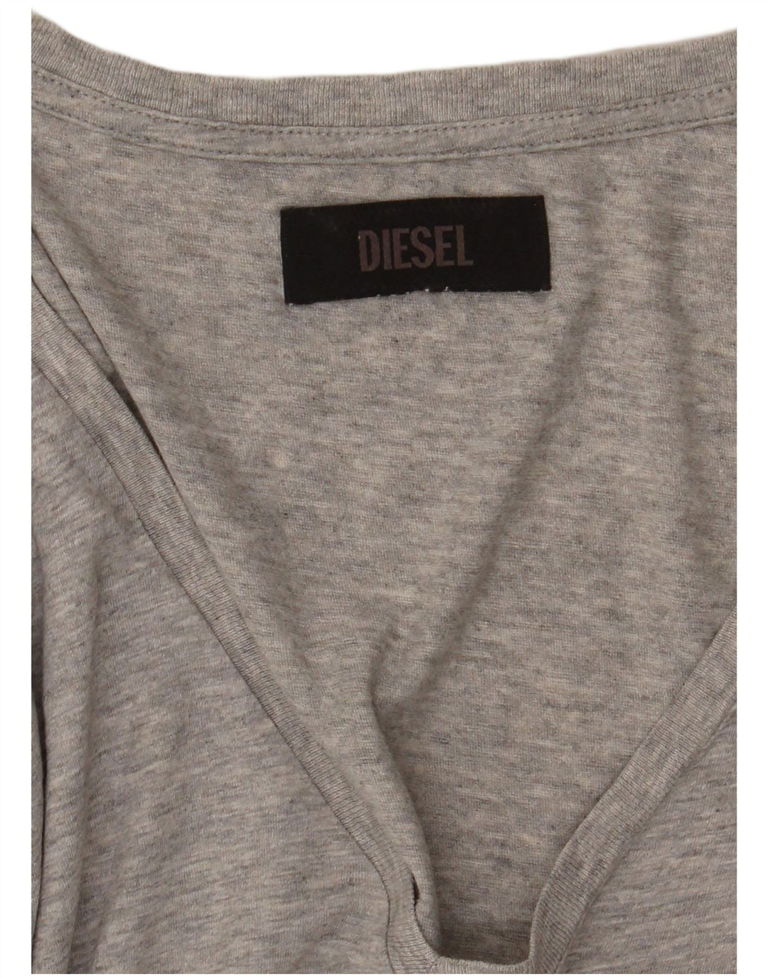 Camiseta feminina Diesel Diesel Top UK 16 Grande Cinza