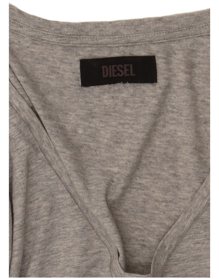 Camiseta feminina Diesel Diesel Top UK 16 Grande Cinza