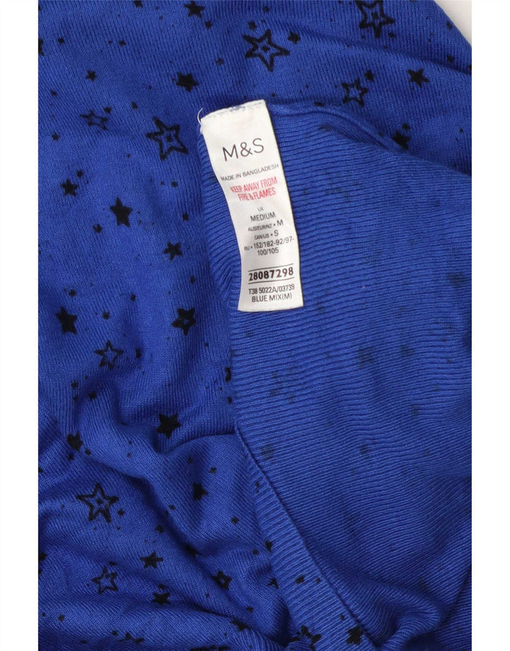 Suéter feminino Marks & Spencer com gola canoa Reino Unido 14 azul médio