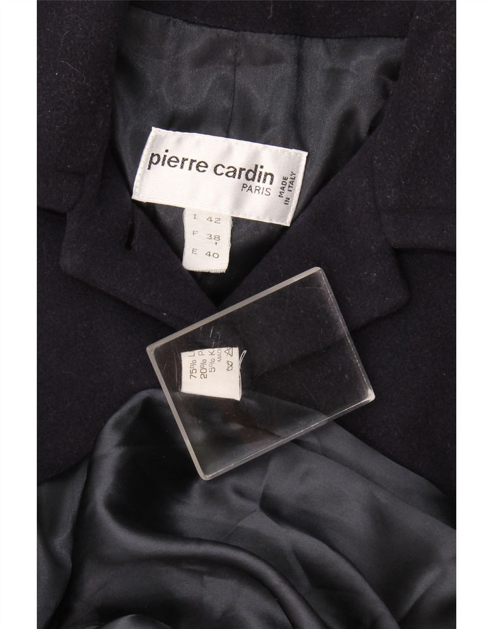 Sobretudo feminino Pierre Cardin oversized IT 42 lã azul marinho médio