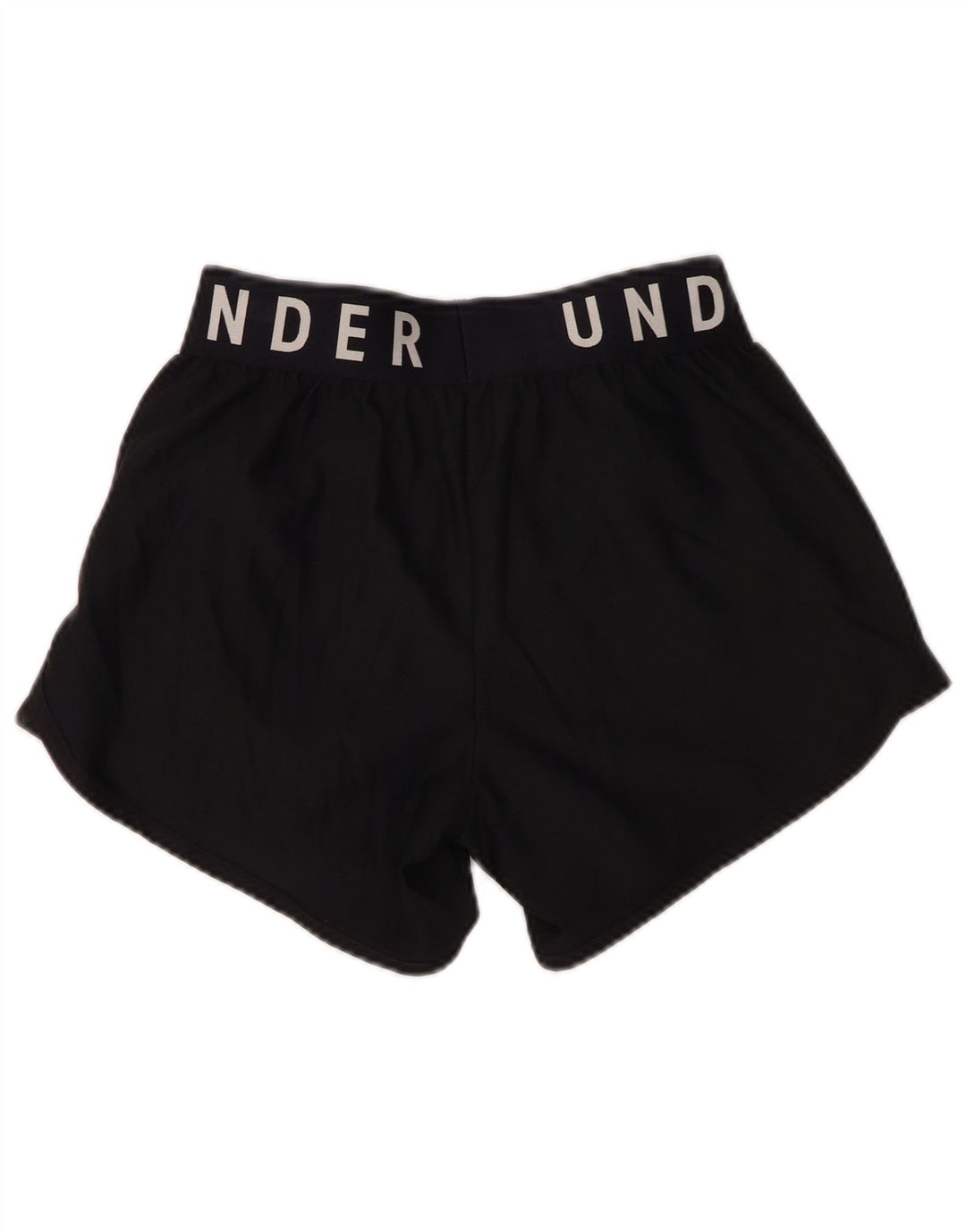 Under Armour Womens Graphic Sport Shorts UK 10 Pequeno Poliéster Preto