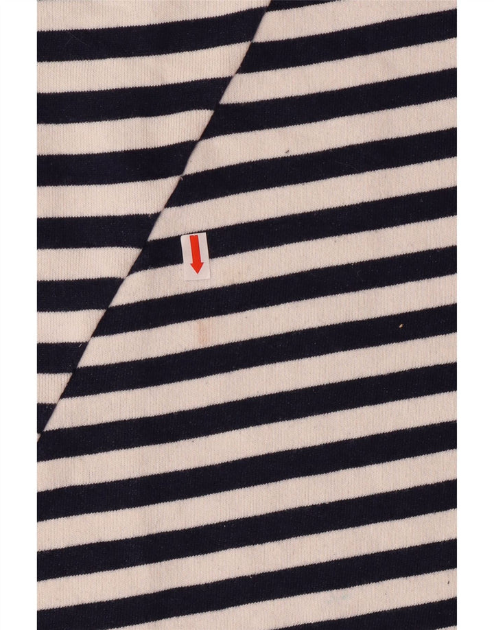 Zara Moletom Jumper Meninas 9-10 Anos Azul Marinho Listrado