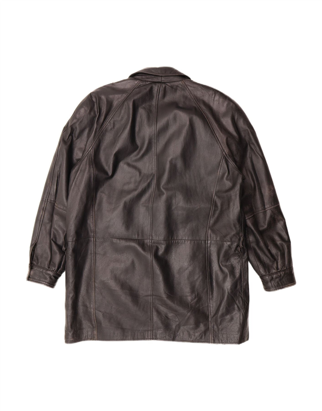 Casaco de couro masculino VINTAGE IT 50 grande preto