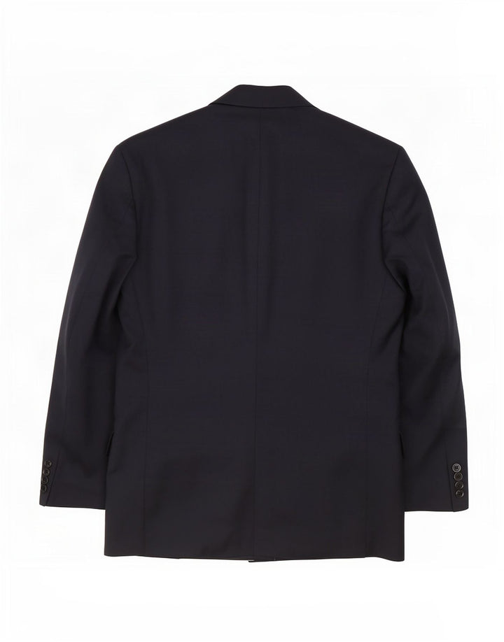 Jaqueta blazer masculina Pierre Cardin com peito duplo Reino Unido 38 azul marinho médio