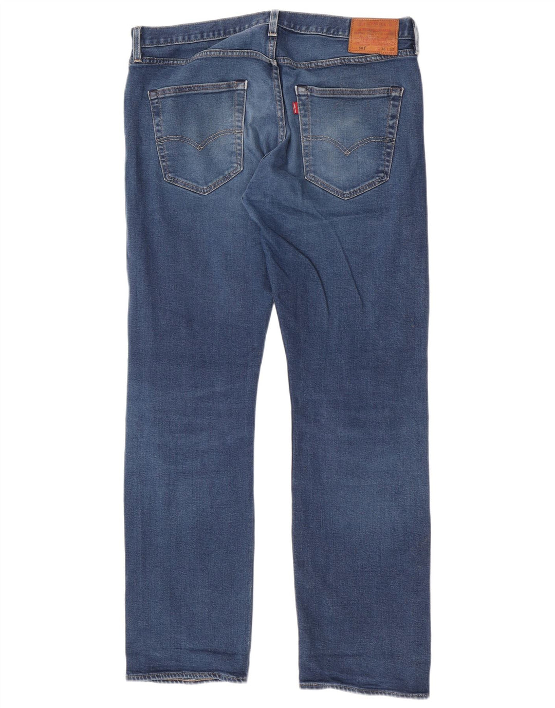 Levi's Masculino 501 Straight Jeans W36 L32 Azul Algodão