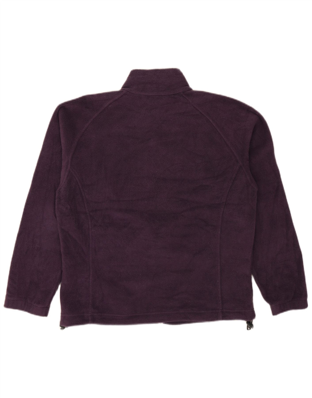 Jaqueta de lã superdimensionada feminina COLUMBIA Reino Unido 16 grande poliéster roxo