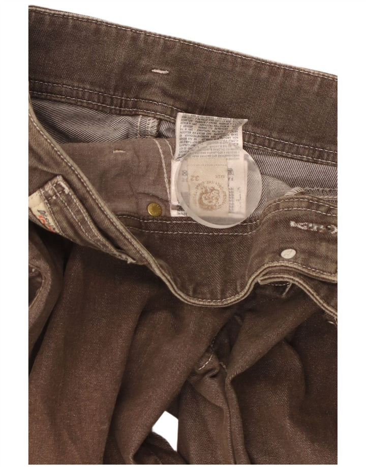 Jeans Slim Feminino Diesel W32 L35 Algodão Marrom