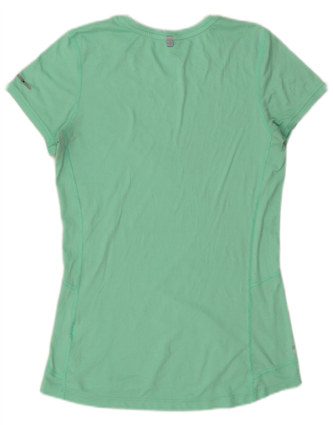 Camiseta feminina NIKE Dri Fit UK 10 pequena verde poliéster