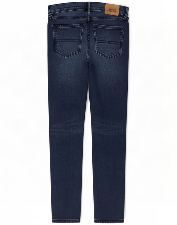 Tommy Hilfiger Boys Slim Jeans 15-16 anos W28 L29 Azul marinho Algodão