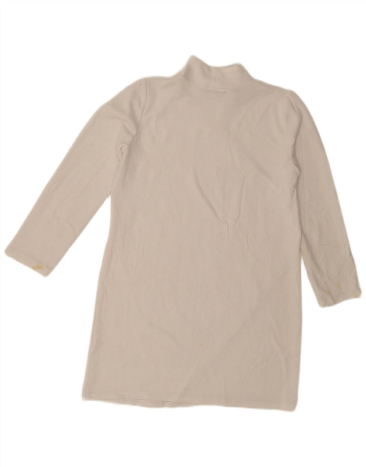 Vestido Jumper Feminino Zara Reino Unido 14 Médio Branco