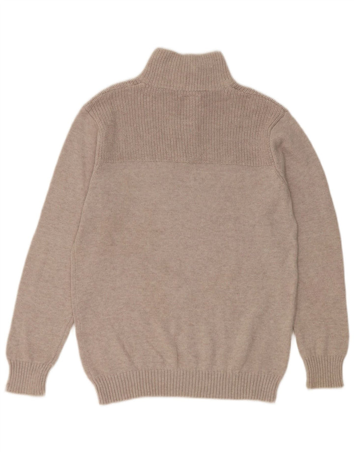 Suéter Zara Boys com zíper e gola 13-14 anos bege