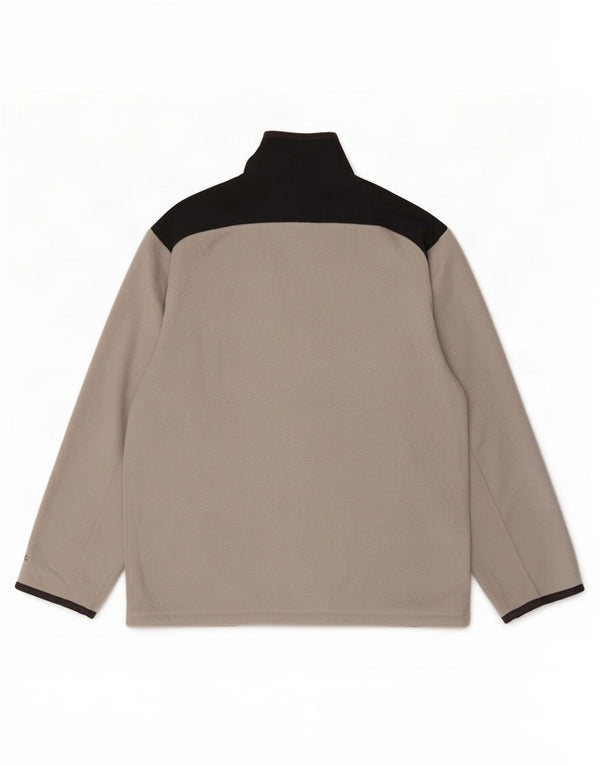 Jaqueta masculina de lã Champion UK 40 grande poliéster cinza Colourblock