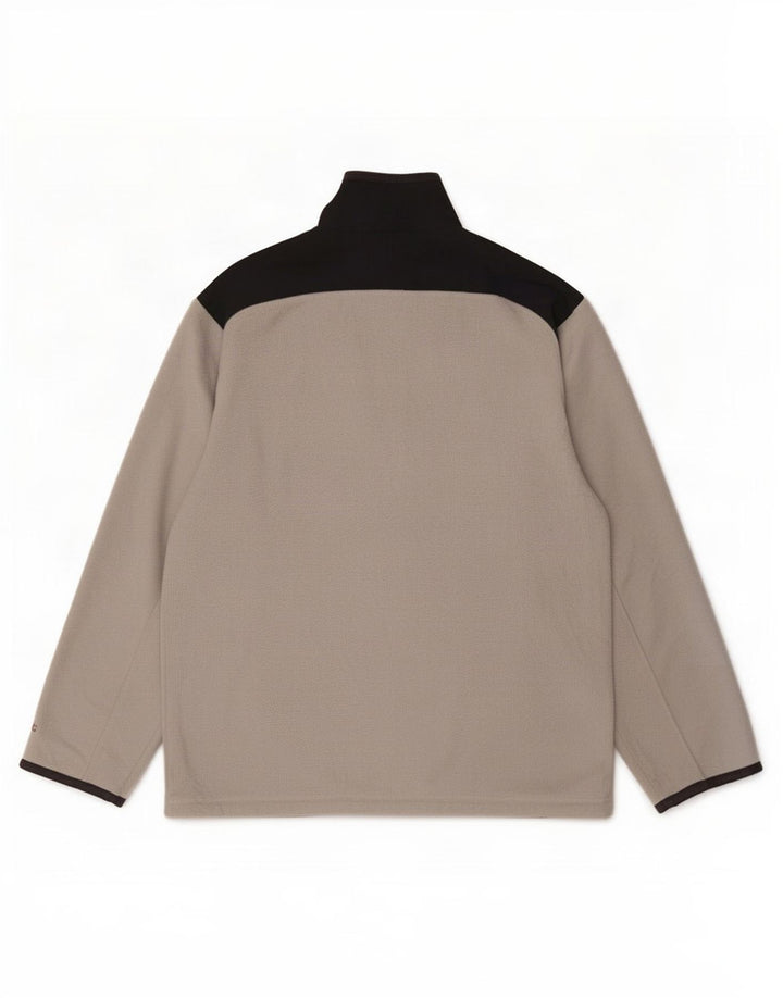 Jaqueta masculina de lã Champion UK 40 grande poliéster cinza Colourblock