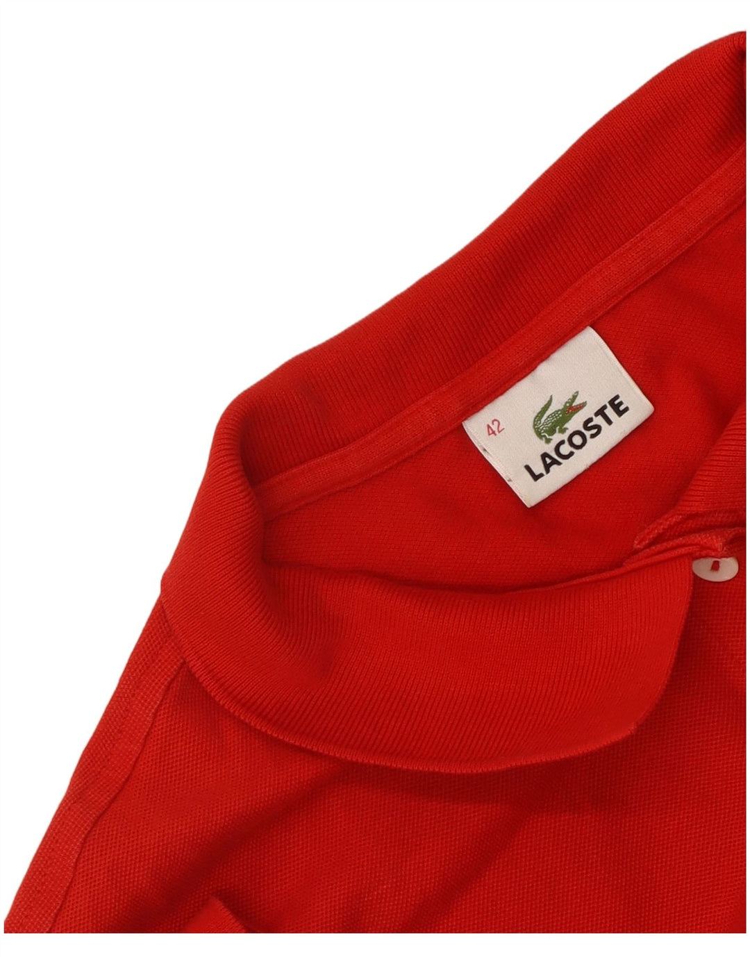 Camisa polo feminina Lacoste tamanho 42 grande vermelho