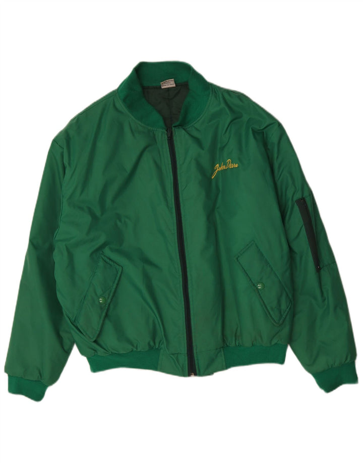 Jaqueta bomber masculina John Deere Loose Fit UK 38 poliamida verde médio