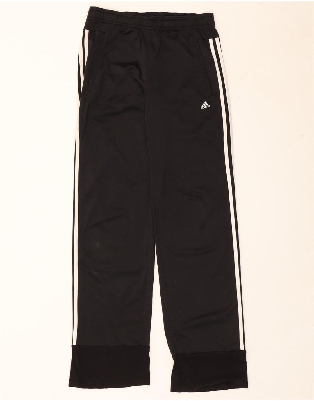 ADIDAS Womens Tracksuit Pants Joggers UK 10 Pequeno Poliéster Preto
