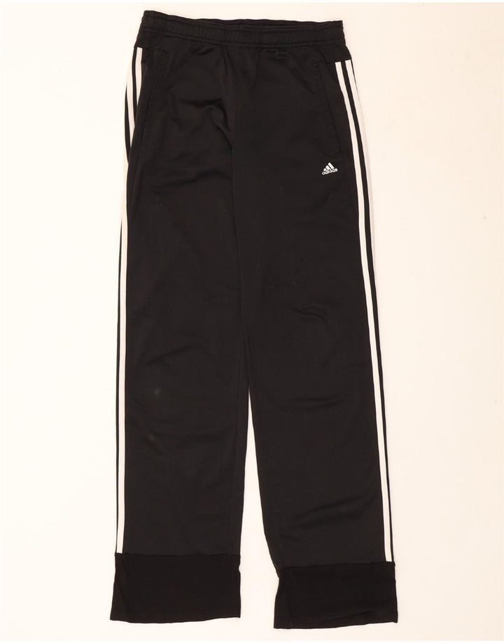 ADIDAS Womens Tracksuit Pants Joggers UK 10 Pequeno Poliéster Preto