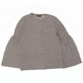 Zara Womens Trafaluc Top manga comprida Reino Unido 10 pequeno cinza manchado