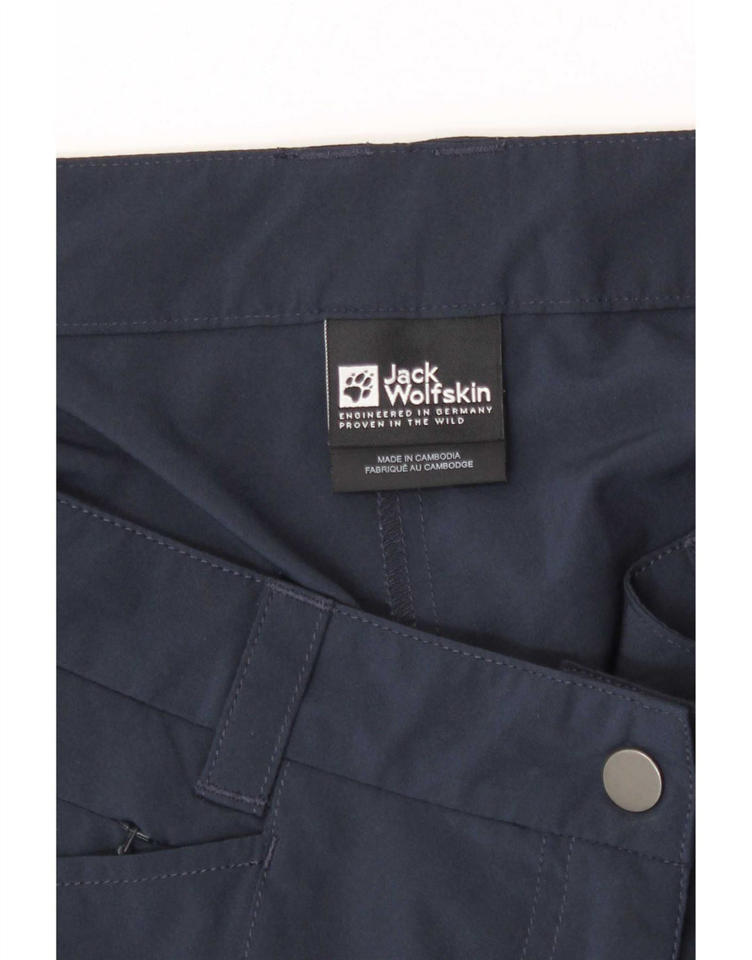 Skort feminino Jack Wolfskin UK 14 médio azul marinho