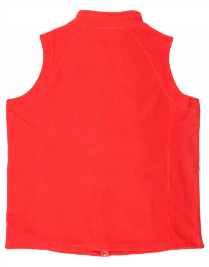 Marks & Spencer Masculino Autograph Fleece Gilet UK 38 Poliéster Vermelho Médio