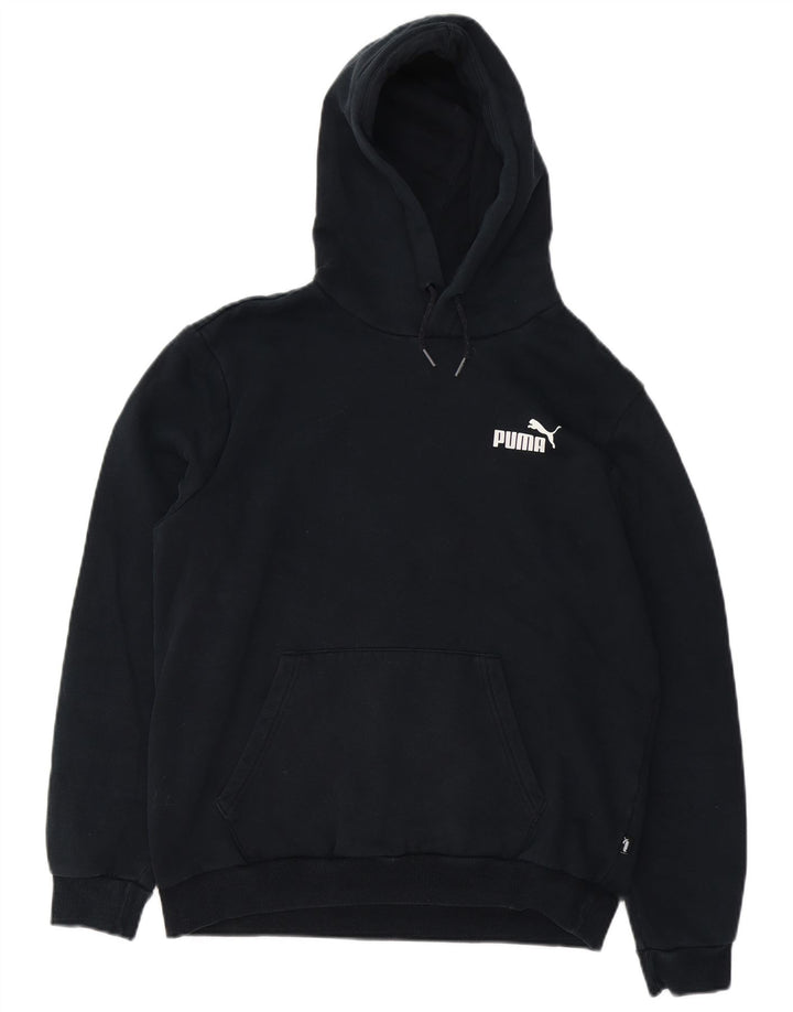 Puma Mens Hoodie Jumper Médio Algodão Preto