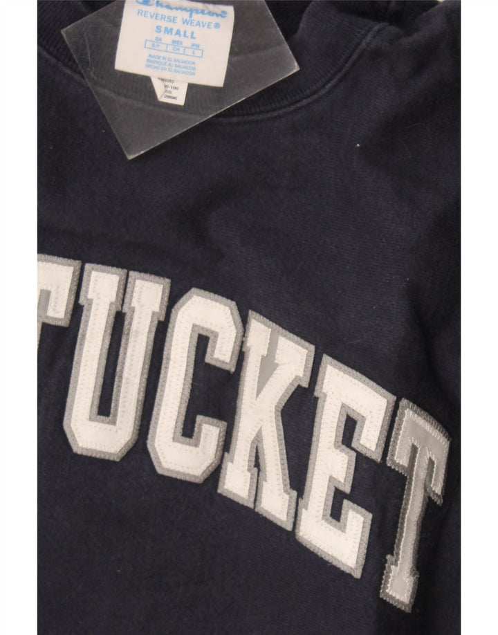 Champion Mens Nantucket Graphic Moletom Jumper Pequeno Azul Marinho Algodão