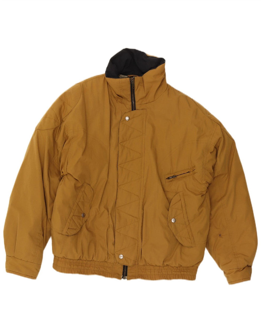 Jaqueta bomber acolchoada masculina vintage IT 48 marrom médio
