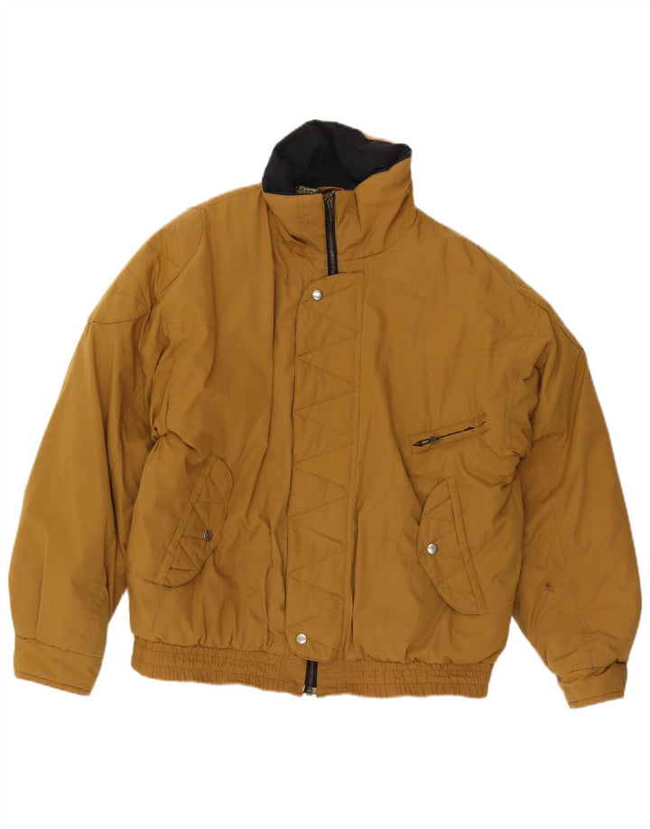 Jaqueta bomber acolchoada masculina vintage IT 48 marrom médio