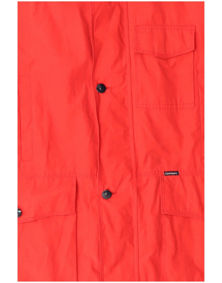 Jaqueta utilitária masculina Cotton's Industries UK 42 XL vermelha