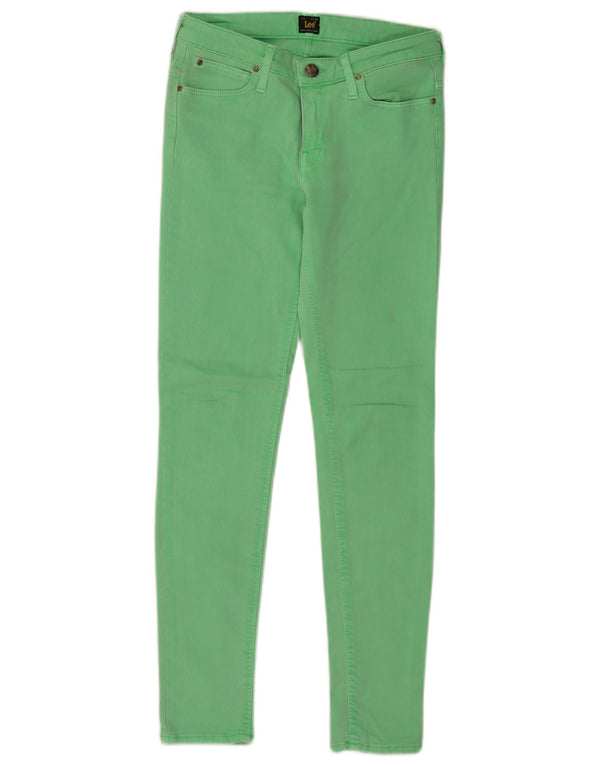 Lee Womens Scarlett Skinny Jeans W28 L30 Algodão Verde