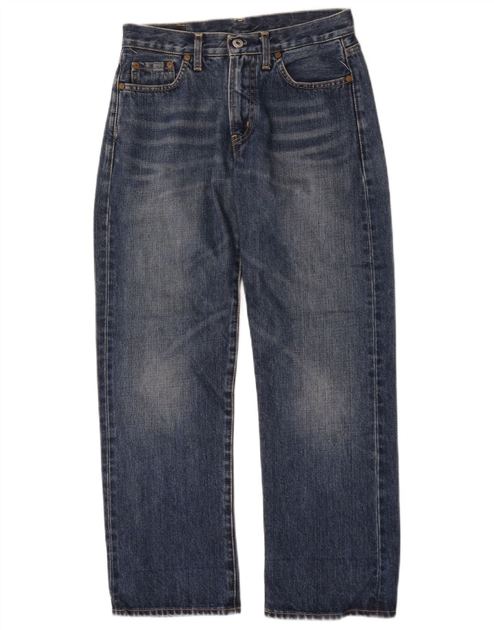 Jeans retos masculinos Levi's W27 L27 algodão azul